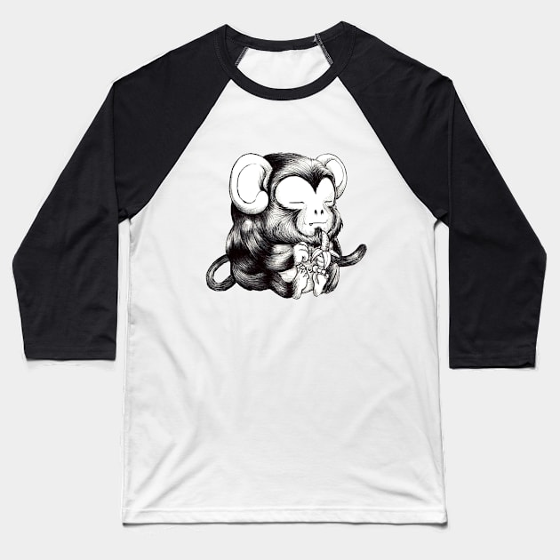 Monkey Do Baseball T-Shirt by DomTsoi